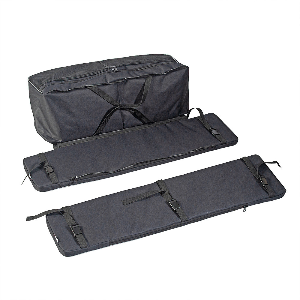 Комплект мягких накладок на сиденье Ковчег Премиум 80 с сумкой камуфляж светлый лес/чёрный - фото 4 - id-p196812796