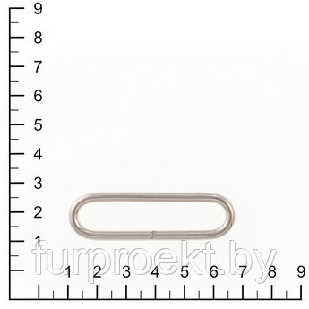Кольцо овальное 50мм никель 3,5мм