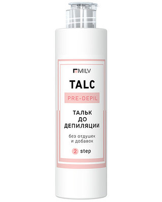 Тальк косметический до депиляции, MILV, 75 гр.