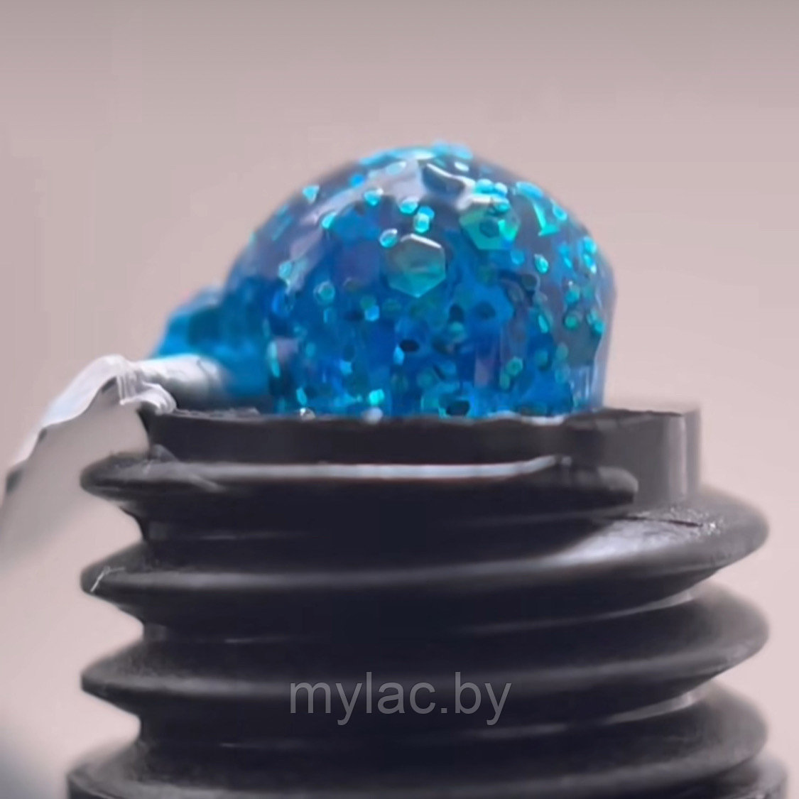 Полигель POLYGEL Cosmo № 10 COLOR OCEAN DEEPS (глубокий синий с шестигранниками), 15 г