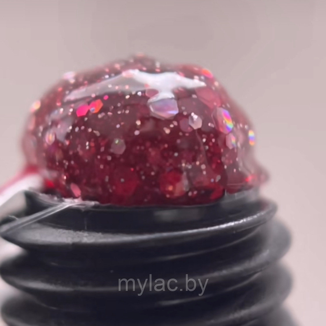 Полигель POLYGEL Cosmo № 11 COLOR STRAWBERRY JAM (клубничный с шестигранниками), 15 г