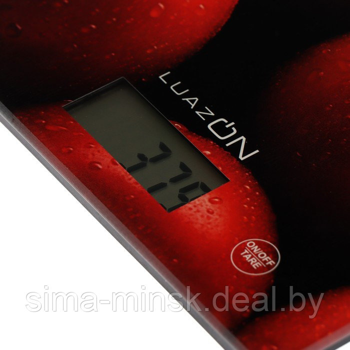 Весы кухонные Luazon LVK-702 "Томаты", электронные, до 7 кг - фото 6 - id-p196821158