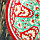 Супница Риштанская Керамика "Узоры", 29 см, красная, фото 3