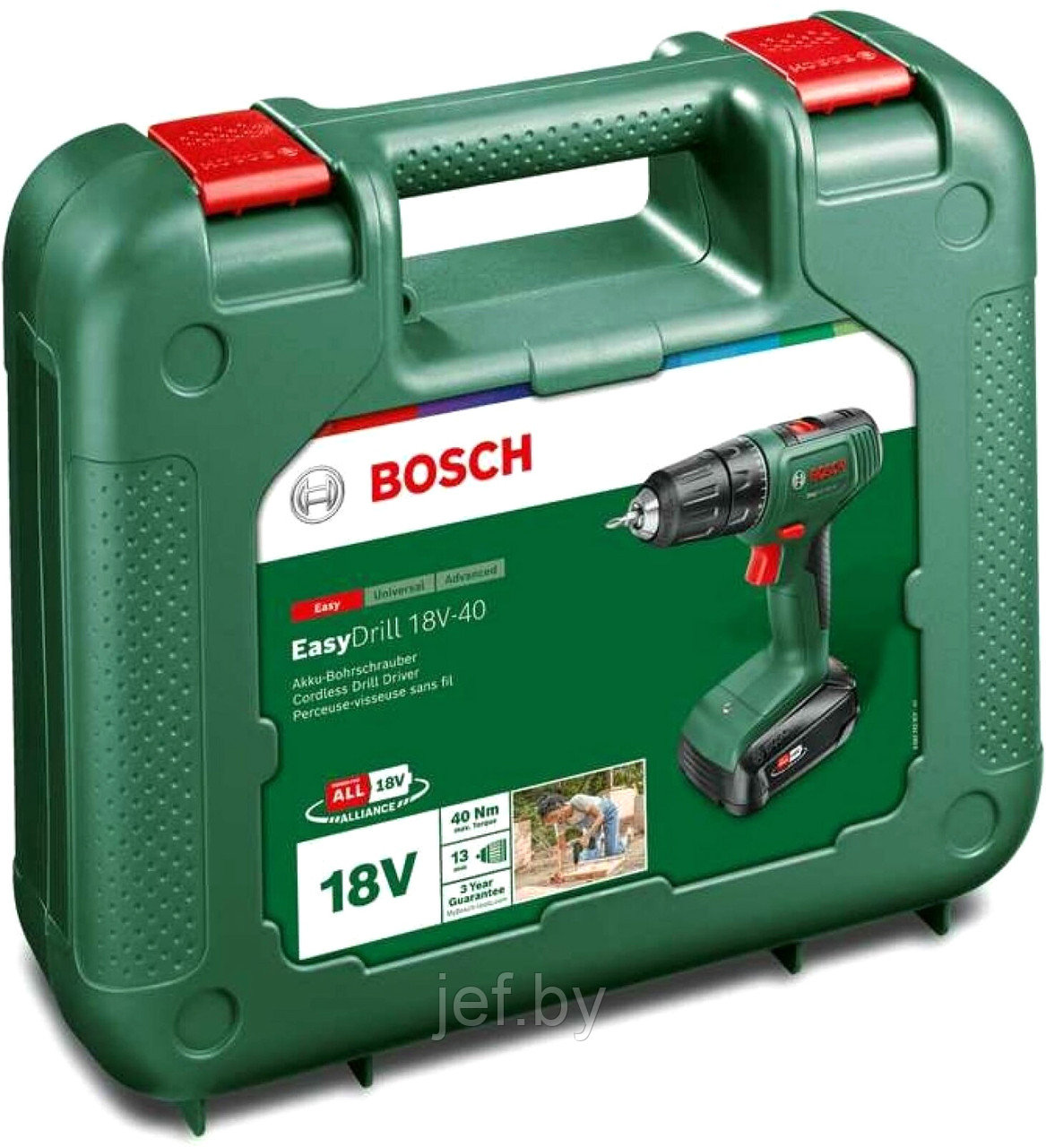 Аккумуляторная дрель-шуруповерт EASYDRILL 18V-40 BOSCH 06039D8004 - фото 3 - id-p194102347