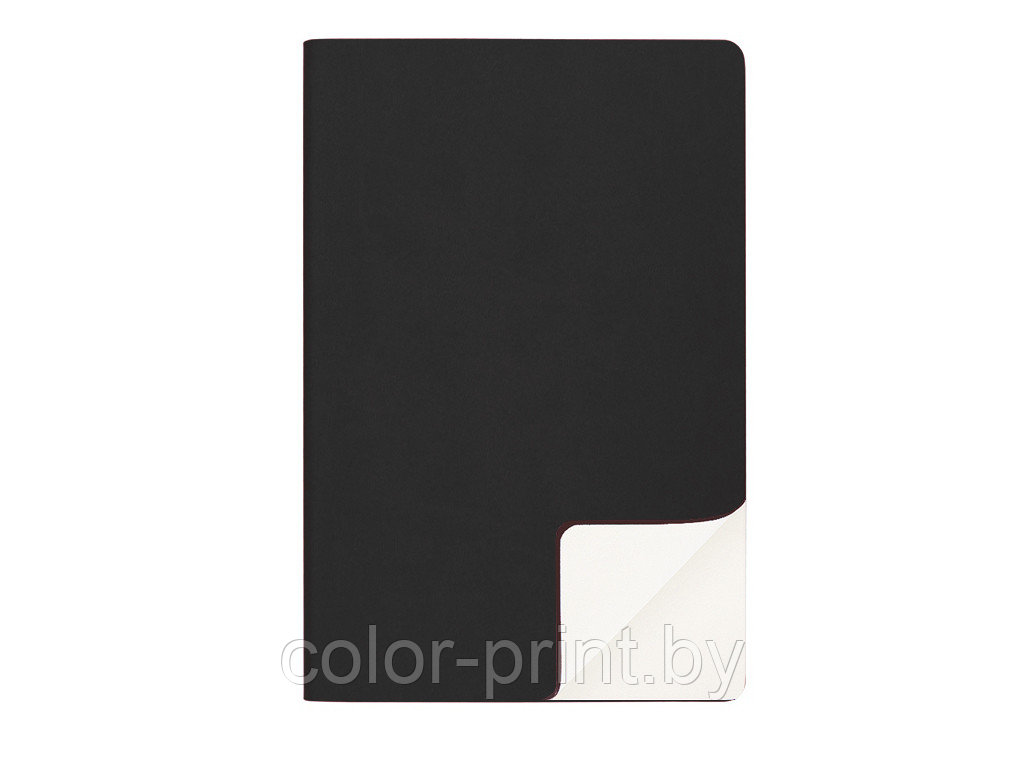 Ежедневник Flexy Soft Touch Latte А5, черный, недатированный, в гибкой обложке