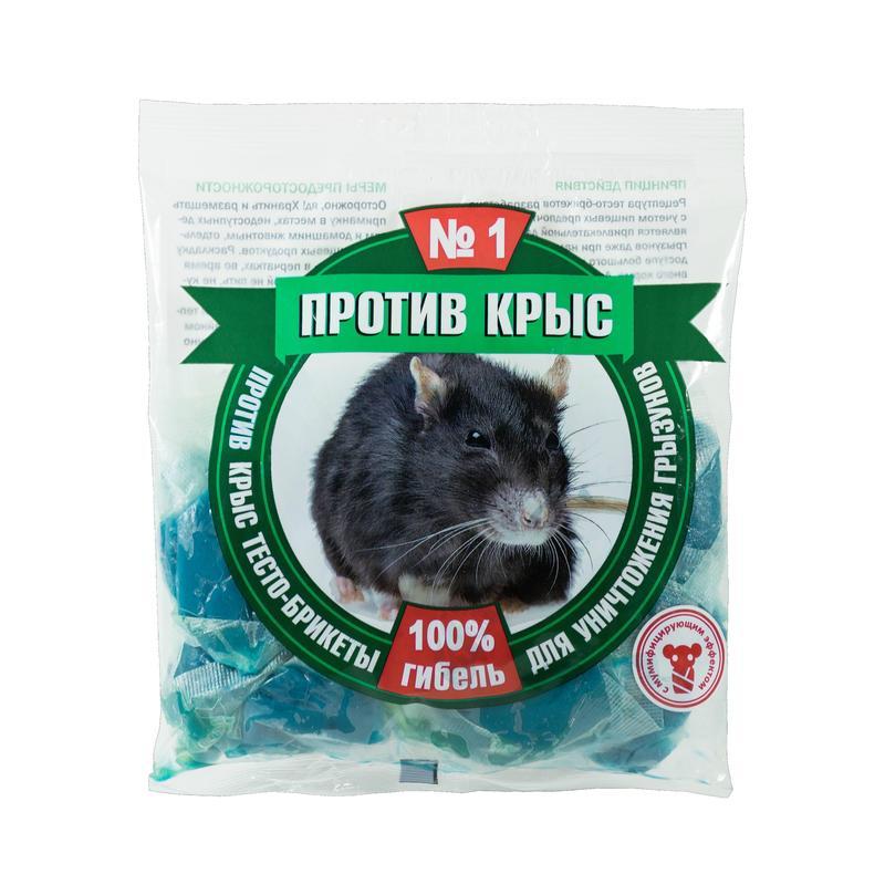 Против крыс №1 тесто-брикеты, 200 г