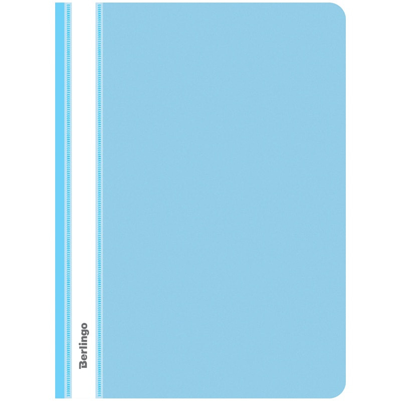 Папка-скоросшиватель Berlingo А4, с прозрачным верхом голубая (цена с НДС) - фото 1 - id-p73504207
