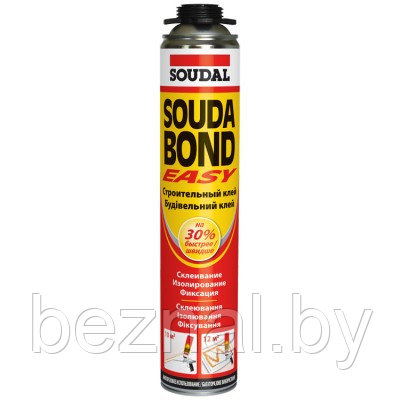 КЛЕЙ-ПЕНА ПОЛИУРЕТАНОВЫЙ ПИСТОЛЕТНЫЙ "SOUDAL" SOUDABOND EASY 750 МЛ 12 баллонов