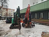 Аренда гидробура на базе мини-экскаватора HITACHI 38U