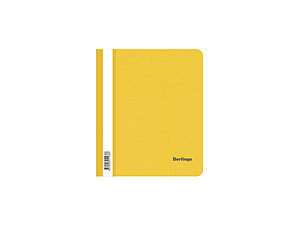 Папка-скоросшиватель "Berlingo", А5 с прозрачной обложкой жёлтая (цена с НДС)