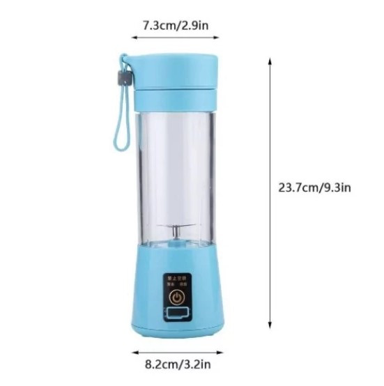 Портативный заряжаемый блендер Portable and Rechargeable Battery Juice Blender HM-03 - фото 2 - id-p196831589