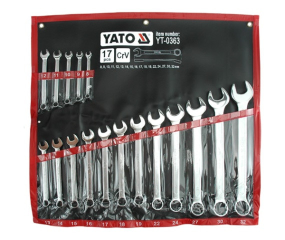 Набор ключей рожково-накидных Yato YT-0363 8-32 мм - фото 1 - id-p196832520