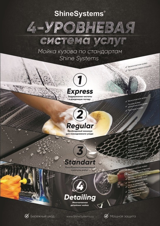 Плакат "Система услуг" | Shine Systems | А4