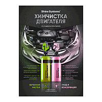 Плакат "Химчистка двигателя" | Shine Systems | А4