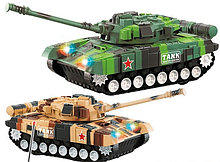 Танковый бой на РУ DY987-T8 (27MHZ/40MHZ) 1:18 со световыми и звуковыми эффектами