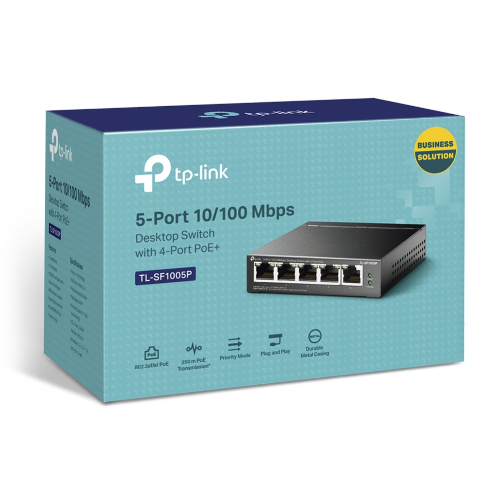 Коммутатор TP-Link TL-SF1005P - фото 4 - id-p196843415