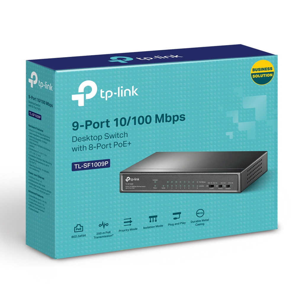 Коммутатор TP-Link TL-SF1009P - фото 7 - id-p196845057