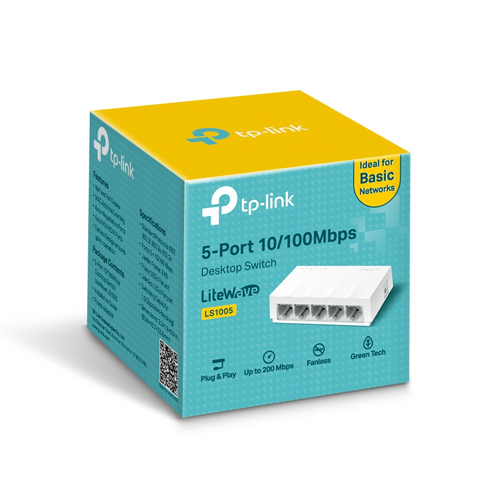 Коммутатор TP-Link LS1005 - фото 6 - id-p196845303