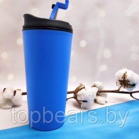 Персональный стакан тамблер для кофе Wowbottles Кофейная крышка клапан слайдер с фиксацией, 350 мл. Двойные - фото 1 - id-p180192601