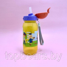 Детская бутылка для воды KIDS BOTTLE с трубочкой, 400 мл - фото 1 - id-p194130015