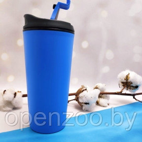 Персональный стакан тамблер для кофе Wowbottles Кофейная крышка клапан слайдер с фиксацией, 350 мл. Двойные - фото 1 - id-p180115834