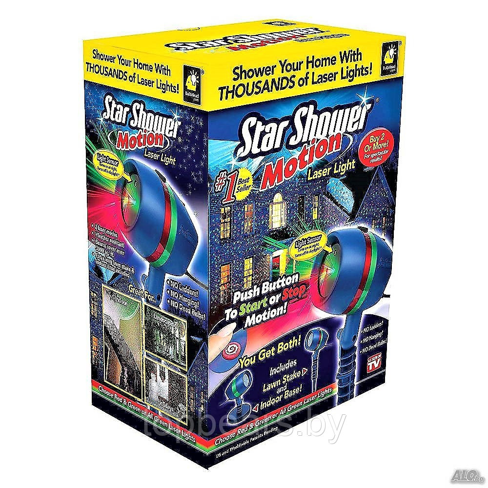 Лазерный проектор Star Shower Motion Laser Light - фото 6 - id-p179745489