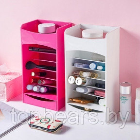 Органайзер для хранения косметики и лаков Cosmake Lipstick Nail Polish Organizer Розовый - фото 1 - id-p179745341