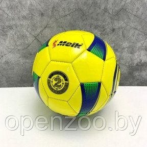 Мяч игровой Meik для волейбола, гандбола, 15 см (детского футбола) Желтый с черным - фото 1 - id-p179021192
