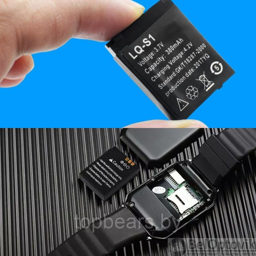 Аккумуляторная батарея LQ-S1 для умных часов Smart Watch, 380 mAh - фото 2 - id-p179882043
