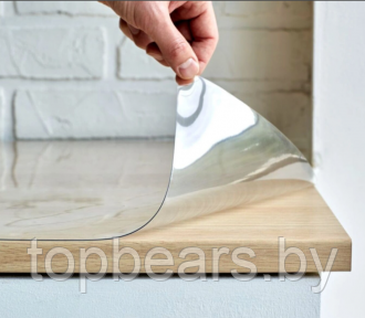 Пленка из ПВХ для подоконника 140x30 см Тепломакс Гибкое стекло (толщина 0.7 мм)