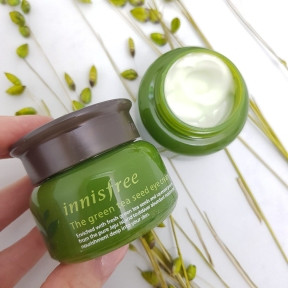 Увлажняющий крем для кожи вокруг глаз с экстрактом зелёного чая Innisfree Green Tea Seed Eye Cream 30ml,