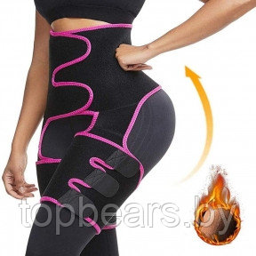 Женский утягивающий костюм из неопрена Waist Band костюм (Фитнес боди для похудения) XXl/XXXl Черный с - фото 1 - id-p179744671