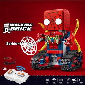Радиоуправляемый конструктор Walking Brick Супер герой Человек Паук