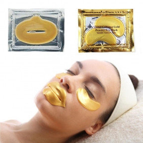 Набор: коллагеновые маски патчи для глаз и губ Pilaten Collagen Crystal Eye Mask 2 в 1
