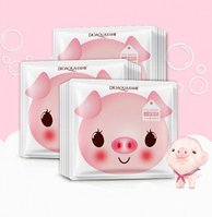 Тканевая увлажняющая маска йогурт для лица Bioaqua Mask Pig, 30 гр