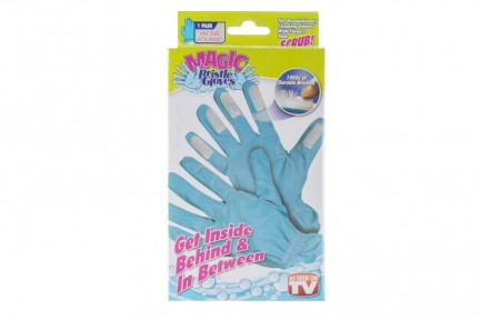 Перчатки с щетками на кончиках Magic Bristle Gloves - фото 1 - id-p93848852