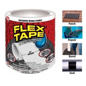 Изолента Супер Фикс водонепроницаемая, суперклейкая (маленькая) Flex Tape Флекс тайп 10.20 х 150 см, 4 дюйма