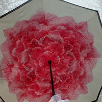 Зонт наоборот UnBrella (антизонт). Подбери свою расцветку настроения Розовые бархатцы