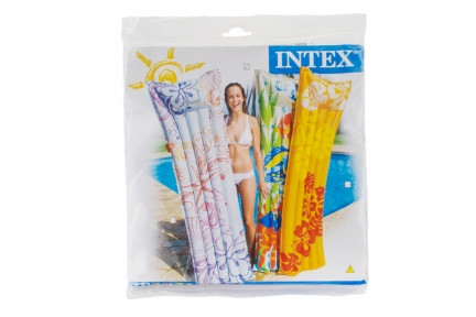 Надувной пляжный матрас Clear Color Tube Intex