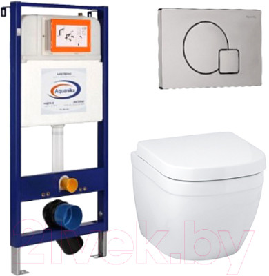 Унитаз подвесной с инсталляцией GROHE Euro 39206000 + 39330001 + 10.702.450.02.10