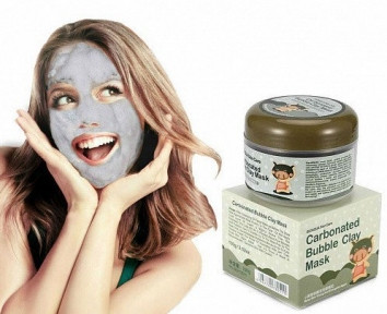 Маска для лица пузырьковая для глубокой очистки Bioaqua Skin Care Carbonated Bubble Clay Mask, 100 г