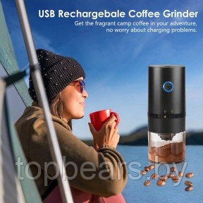Кофемолка портативная Electric Coffee Grinder для дома и путешествий, USB, фото 1