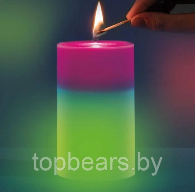 Магическая восковая свеча Candled Magic 7 Led меняющая цвет (на светодиодах) - фото 4 - id-p179743321