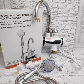 Электрический водяной душ с краном, Проточный водонагреватель-душ  Instant Electric Heating Water Faucet