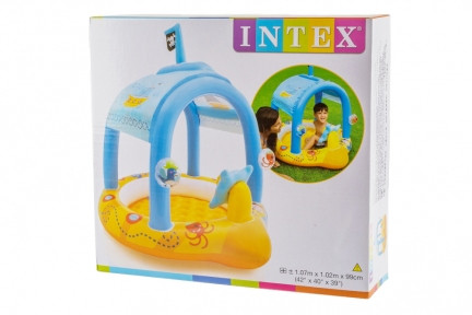 Надувной детский бассейн Little Captain 107х102х99см Intex