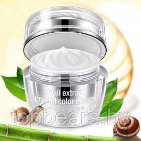 ЛИКВИДАЦИЯ Кристальный крем - основа под макияж с экстрактом улитки Rorec Snail Extract Crystal Color Cream,