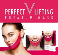 Многоразовая умная маска для лифтинга овала лица AVAJAR perfect V lifting premium mask Pink (Korea)