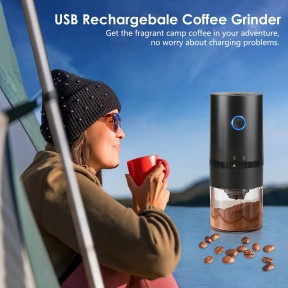 Кофемолка портативная Electric Coffee Grinder для дома и путешествий, USB - фото 1 - id-p188039372