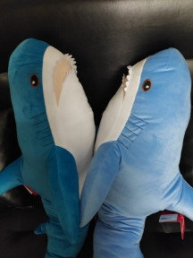 Мягкая игрушка Акула, 90 см Тёмно-голубая