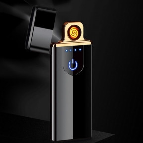 Сенсорная USB-зажигалка Lighter Черный - фото 1 - id-p133809173